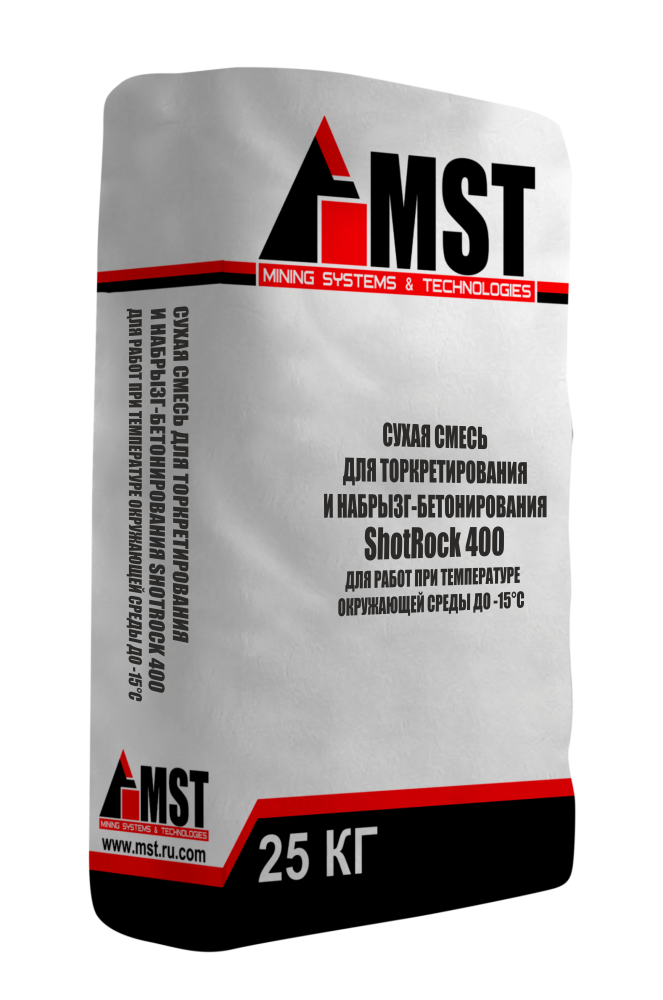 Сухая смесь для торкретирования и набрызг-бетонирования ShotRock 400 -15℃ | МСТ
