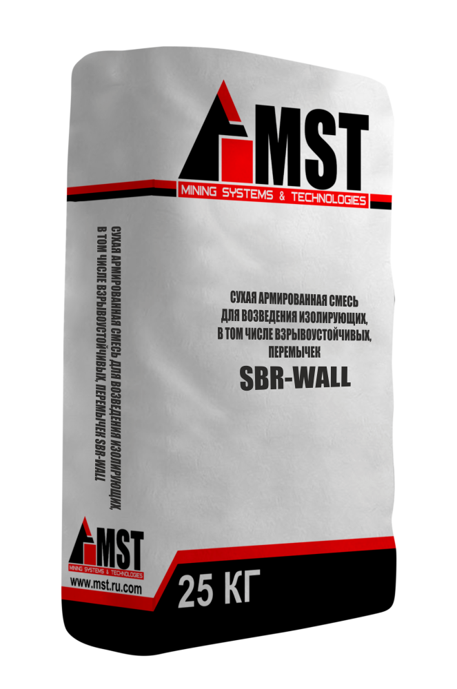 Сухая армированная смесь для возведения изолирующих, в том числе взрывоустойчивых, перемычек SBR-Wall | МСТ